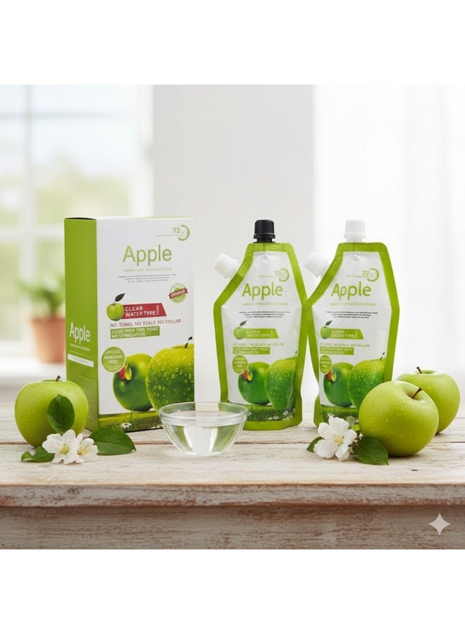 ابل  كريم صبغة شعر أسود خالي من الأمونيا برائحة التفاح، 1000 مل - Image 3